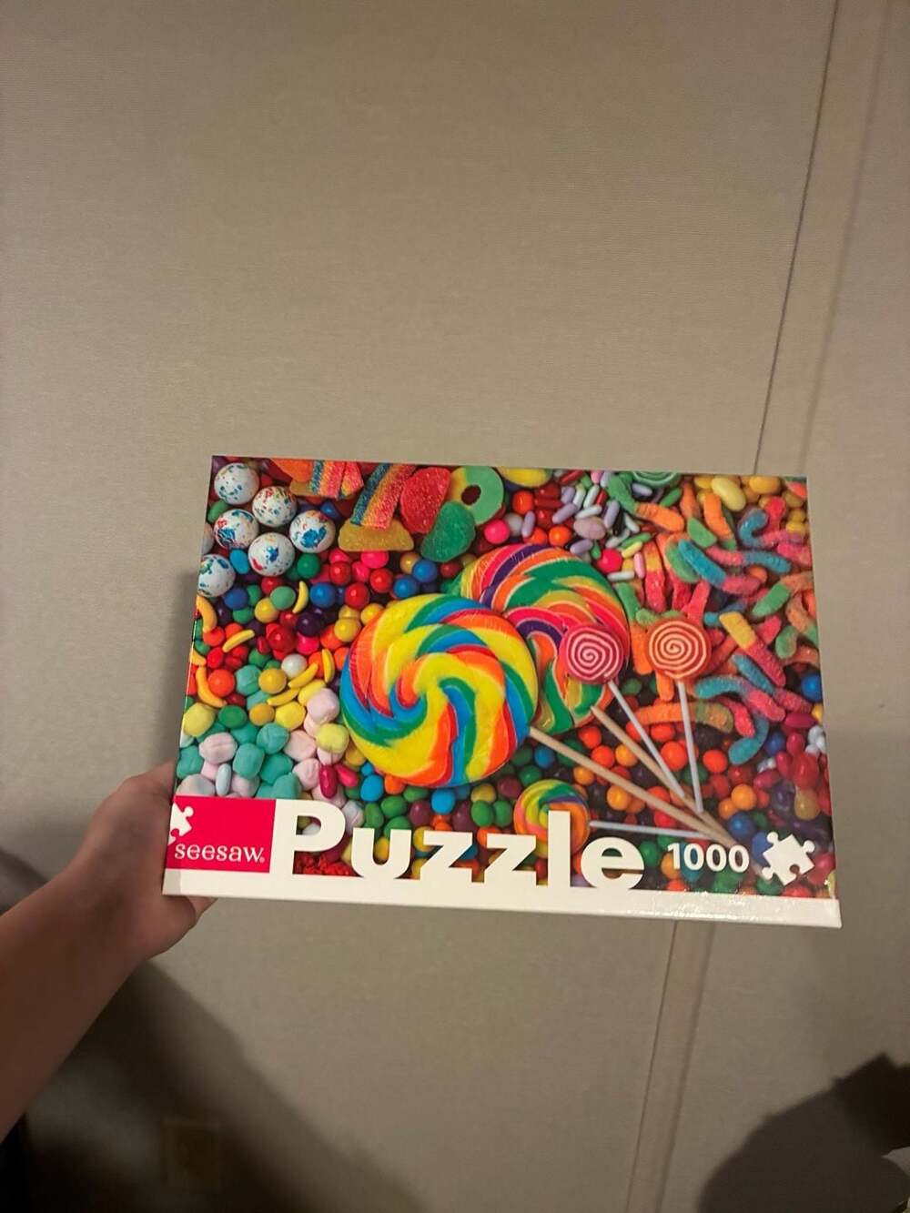 Seesaw Colorful Connections 1000-Piece Candy Lollipops Jigsaw Puzzle